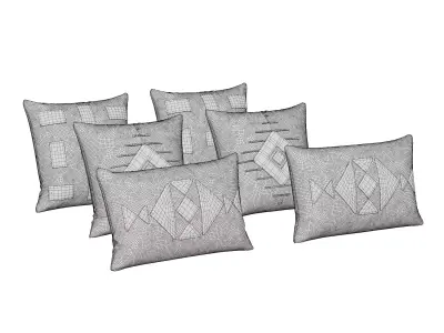 cotton cushions 3D model