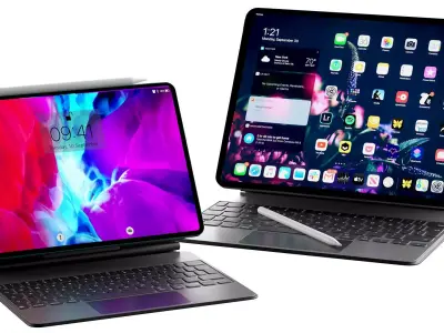 Apple iPad Pro 2022  Apple iPad Air 5 2022 Low-poly 3D model