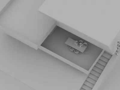 Modern Villa Hotel House 3D model
