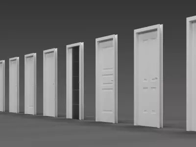 Interior Door Set 3D model
