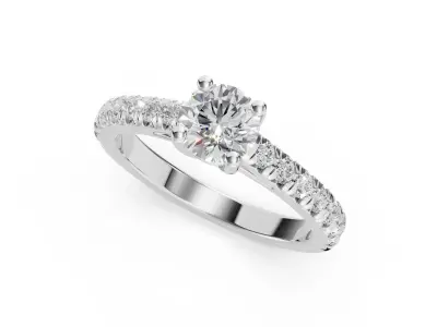 Tiffany Novo Engagment Ring 3D print model