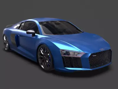 Car Audi R8 2017 High detailed 3D model