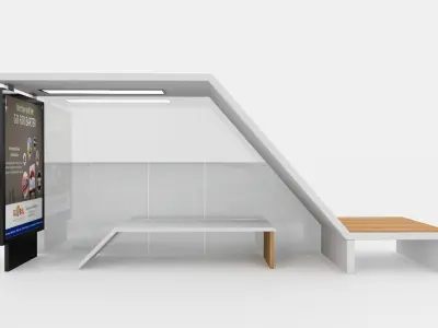 BUS STATION 9 3D model