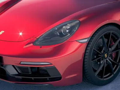 Porsche 718 Boxster GTS 2018 3D model