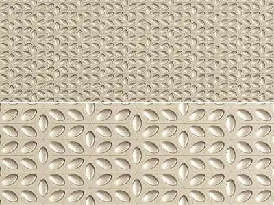 3d panel decoration low poly 3d model Low-poly 3D model