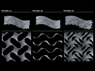 Procedural Tileable Patterns 3D model
