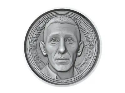 Angel Di Maria Footballer Medallion 3D print model