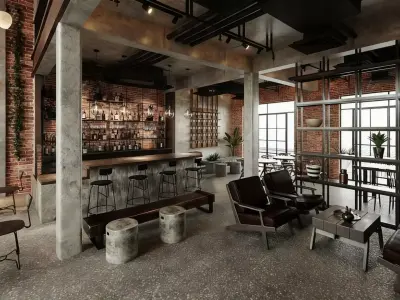 coffee shop 3D model