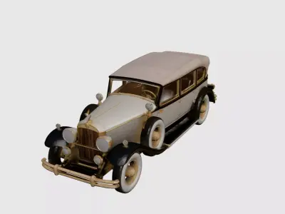 1920s Early Vintage Luxury Touring 3D model 3D model