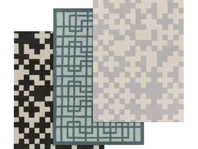 Rug Set 1169 3D model