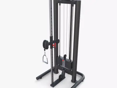 High low pulley 3D model