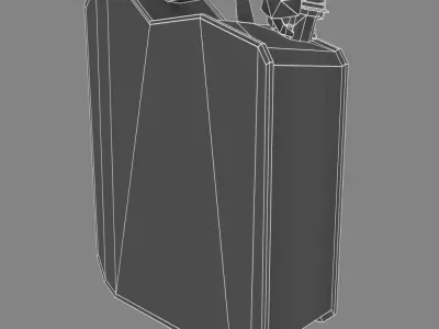 Canister - low poly gas can Low-poly 3D model