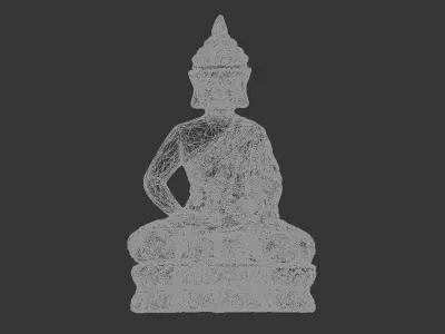 Bubha model buddha statue Low-poly 3D model