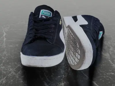 PUMA 3D SHOES - BASKET - SUEDE Low-poly 3D model