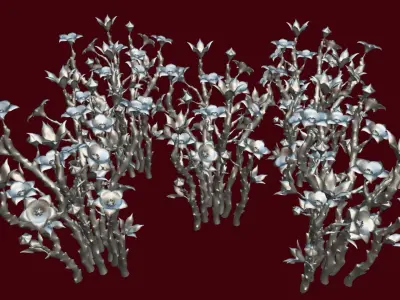 Flower Caralluma Socotrana Low-poly 3D model