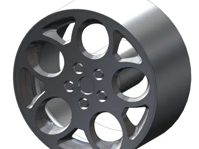 Set of wheels for your scale model of Lambo Acosta 3D print model