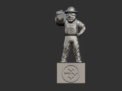 NFL PITTSBURGH STEELERS FOOTBALL - STATUE DECOR - 3D PRINT 3D print model