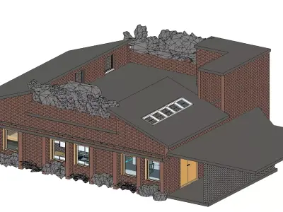 Modern Decent Villa - Revit Model 3D model