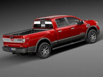 Nissan Titan 2017 3D model purchase