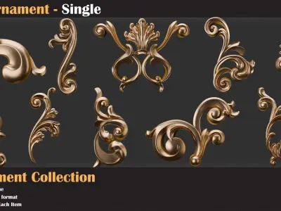 50 Ornament Single- Vol 05-2 3D model