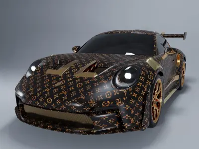 Porsche 911 GT3 RS 2022 luxury 3D model