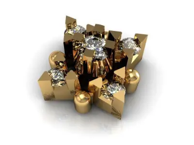 daimond nose pin 3D print model