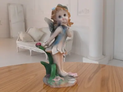 Girl Ada Statue low-poly PBR Ornament figurine VR-AR Low-poly 3D model