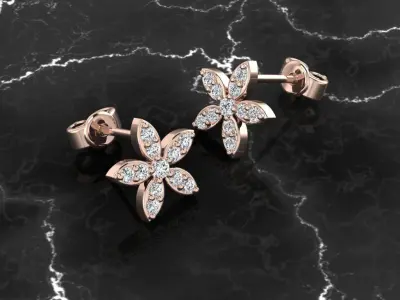 Jewelry Earring 3D print model