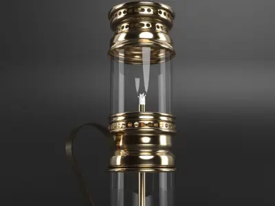 First Oil Lamp 3D model