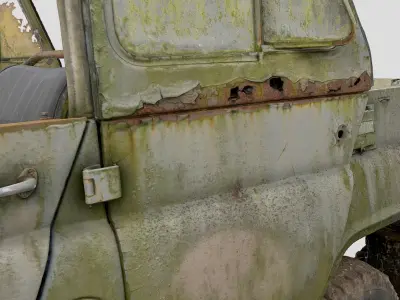 UAZ 469B wreck 02 3D model