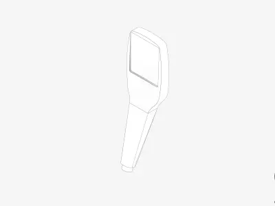 Shower - Hand Piece - Luxury - Garment Low-poly 3D model