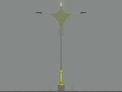 Decorative Lighting Pole Type-2 3D model