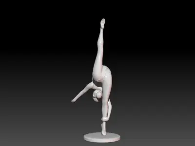 Gymnast-gymnastic Pose 3D print model