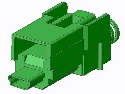 111014-9000 Molex USB connector  3D print model