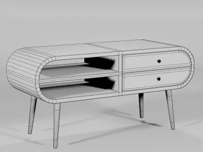 London Media Unit 90x35x44 Low-poly 3D model