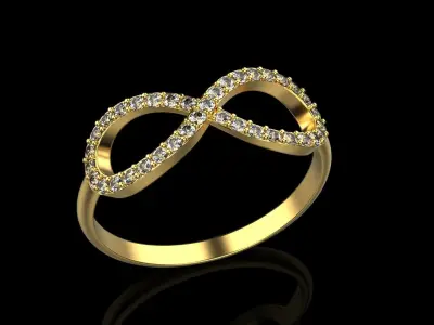 Infinity ring 35 3D print model