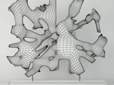 African Decor on Stand 3D model