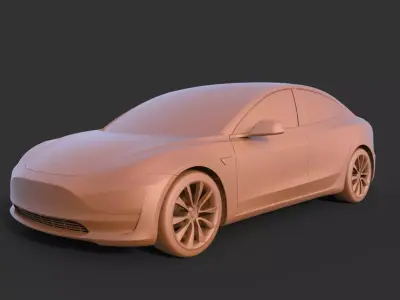 Tesla Model 3 2019 3D print model