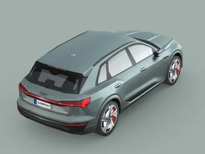 Audi Q8 e-tron Low-poly 3D model