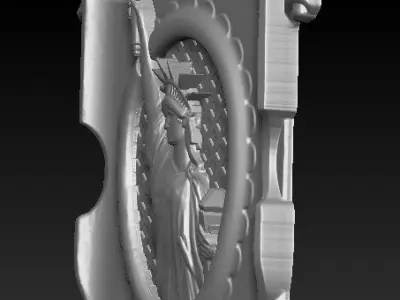 Statue of Libery Relief 3D model