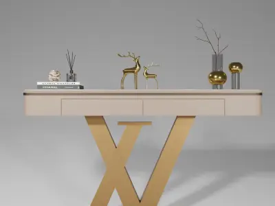 Porch Luxury console 3D Model 3D model