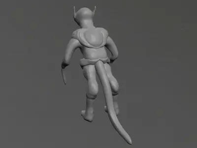 Goblin cat Low-poly 3D model