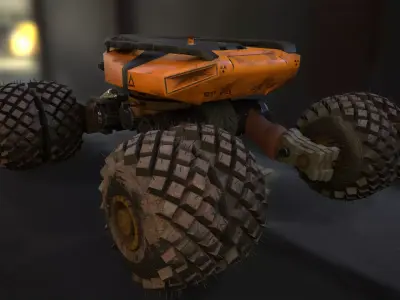 EVE Electric Vehicle 3D Low-poly 3D model