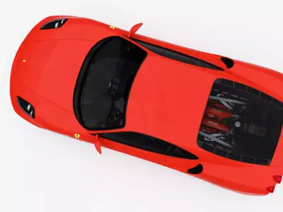 Ferrari F430 2005 Low-poly 3D model