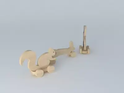 WOODEN TOYS  Free 3D model