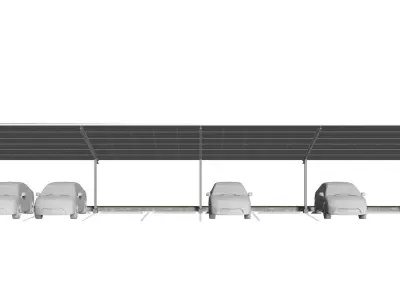 Solar carport 2301 3D model