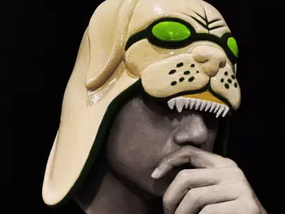 Garp Dog Hat - One Piece Live Action Cosplay 3D print model