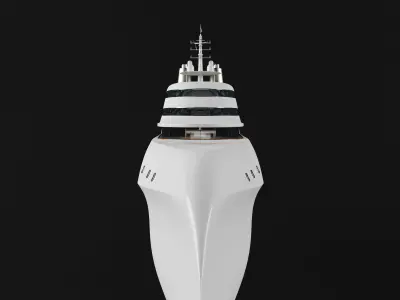 Luxury Motor Yacht A 3D model