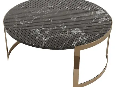 FENDI CASA Anya Lite Marble Coffee Table 2022 Low-poly 3D model