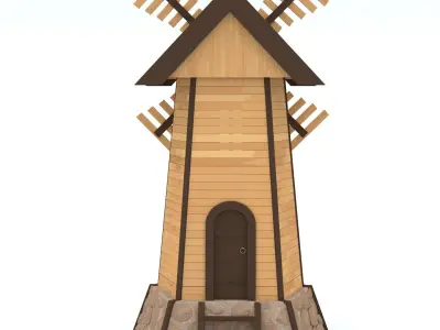 Decorative mill Free 3D model